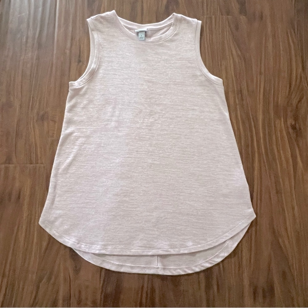 A New Day Pale Pink Heather Knit Tank Top size small